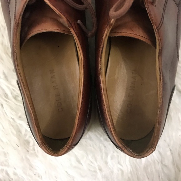 Chaussures Cole Haan Lunargrand Oxford - Cuir Marron/jaune - Taille 8,5 US Femmes - Occasion Bon état